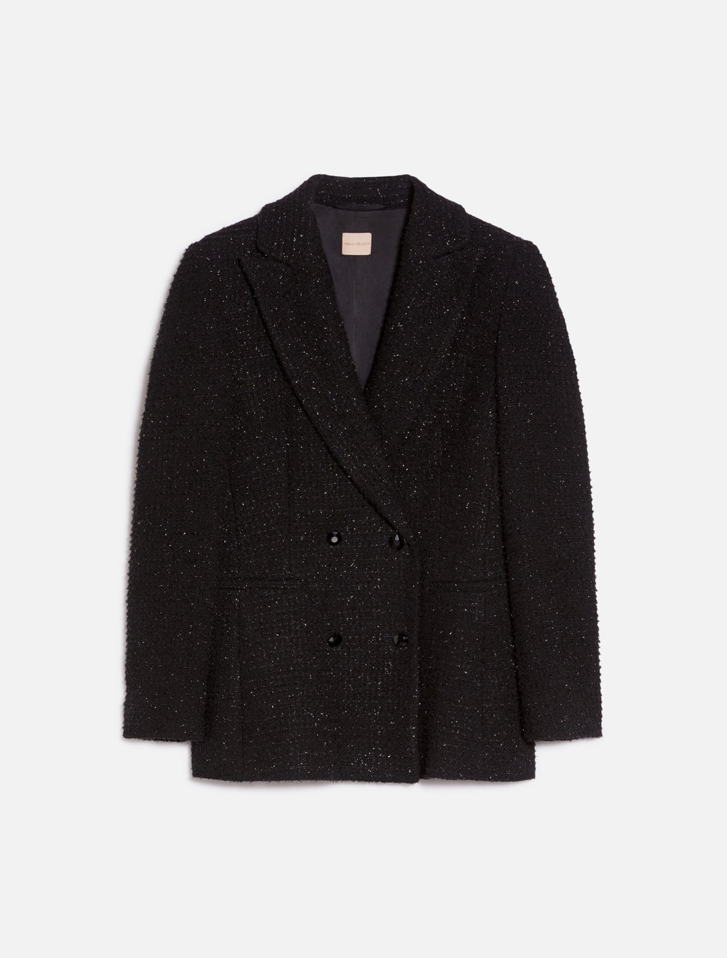 Blazer in stuoia lamé Penny Black