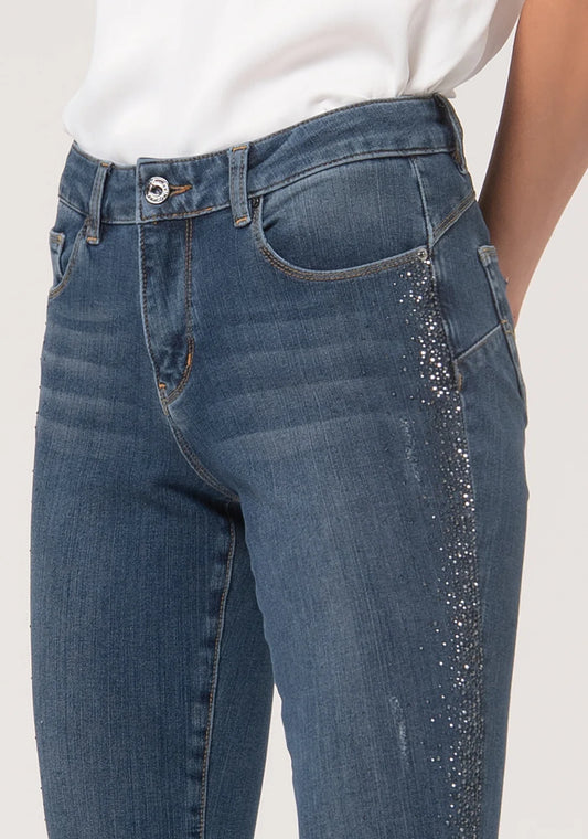 Jeans slim fit with perfect shape effect made Fracomina